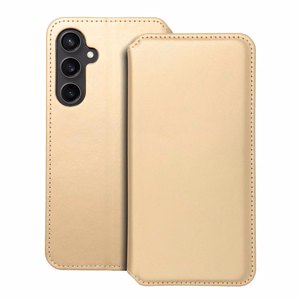 DUAL POCKET Book ümbris jaoks SAMSUNG S23 FE kuldne