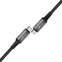 Acefast C1-09 USB-C / USB-C USB4 PD3.1 kaabel 5A 1m - hall-must