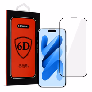 Tel Protect Full Glue 6D Karastatud klaas jaoks IPHONE 17 AIR BLACK