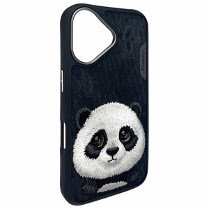 Nimmy Big Eyed Pet 2.0 Panda ümbris jaoks iPhone 16 - must
