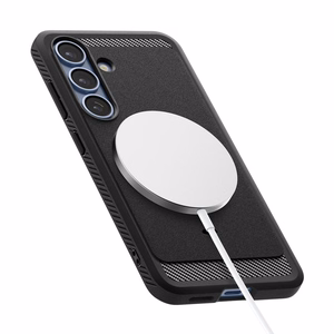 SPIGEN ümbris RUGGED ARMOR MAG compatible with MagSafe jaoks SAMSUNG S25 matte must