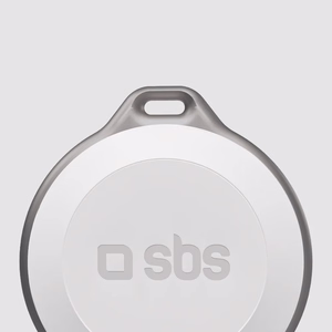 SBS Track My Circle veekindel IP65 lokaator, ühildub Apple Find My rakendusega - valge