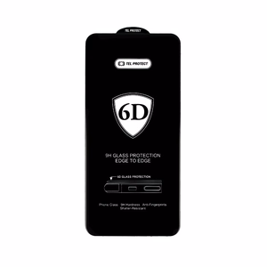 Закалённое стекло Tel Protect Full Glue 6D для Samsung Galaxy S23 Plus чёрное