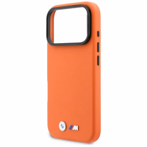 BMW ümbris for IPHONE 17 Pro Max ühilduv MagSafe BMHMP17X25PFWKCKO (PU W/ Metal Logo) oranž