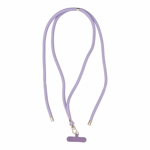 SWING (8mm) Phone lanyard, Phone pendant with adjustable length / cord length 165cm (max 82.5cm in the loop) / on the shoulder or neck - lilla
