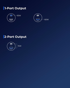 Joyroom JR-CCN18 65W USB-A USB-C autolaadija must