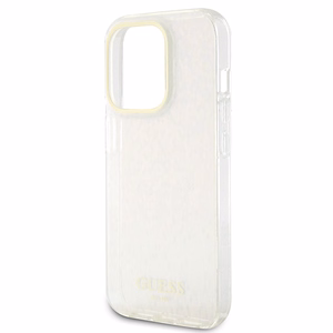 Guess GUHCP15LHDECMP iPhone 15 Pro 6.1" roosa/roosa hardcase IML Faceted Mirror Disco Iridescent