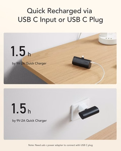 Powerbank Veger PlugOn (W0556/V0556) PD QC3.0 3A 20W 5000 mAh with a built-in connector Type C must