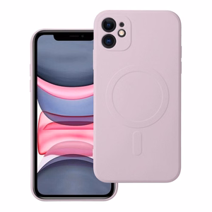 SILICONE MAG ÜMBRIS compatible with MagSafe jaoks IPHONE 11 roosa