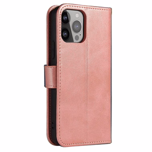 Magnet Ümbris jaoks Samsung Galaxy S23 Ultra Cover with Flip Wallet Stand roosa