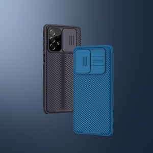 Nillkin CamShield Pro Case Soomustatud ümbris Kaamera kaitsekate Samsung Galaxy A73 sinine