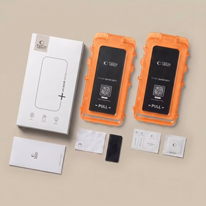 Tech-Protect Quick Set Spy+ 2 privaatsusfiltriga kaitseklaasi komplekt mudelile iPhone 18 Pro