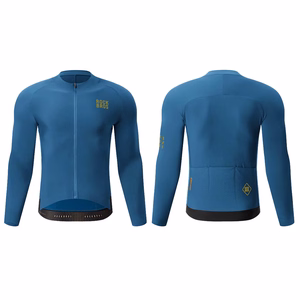 Rockbros YDWT020 Diamond cycling jersey spring/autumn/winter size S - blue