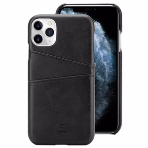 Crong Neat Cover ümbris seadmele iPhone 11 Pro, kaarditaskutega, must