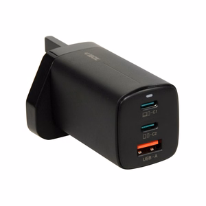 iBOX C-65 must, GaN 65W universaalne laadija UK pistik