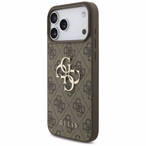 GUESS GUE005598 (4G PU Big Logo) kaitseümbris seadmele iPhone 18 Pro Max / 17 Pro Max, värv: pruun