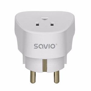 SAVIO AP-01 reisiadapter, US pistikupesa – EL pistik