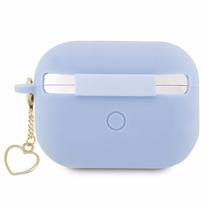 Guess GUAP2LSCHSB AirPods Pro 2 cover sinine/sinine Silicone Charm Heart Collection
