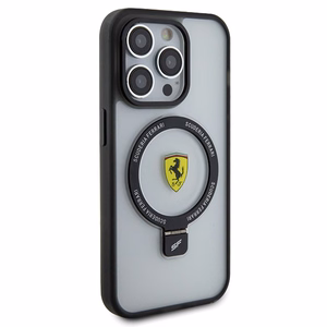 Ferrari FEHMP15LUSCAH iPhone 15 Pro 6.1" läbipaistev hardcase Ring Stand 2023 Collection MagSafe