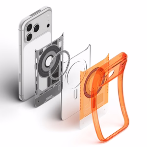 Spigen Ultra Hybrid MagSafe ümbris iPhone 18 Pro / 17 Pro jaoks, oranž