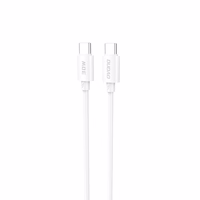 Dudao L4C USB-C / USB-C 30W Kaabel 1.2m - valge