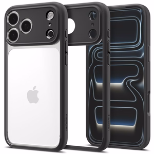 Spigen Ultra Hybrid ümbris mudelile iPhone 18 Pro Max / 17 Pro Max – värv: mattmust