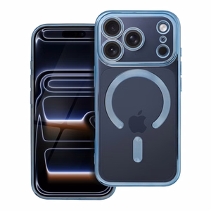 ELECTRO MAG COVER case compatible with MagSafe jaoks IPHONE 17 Pro sinine