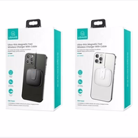 USAMS Juhtmevaba laadija US-CD153 magnetic 15W iPhone 12 series valge CD153DZ02