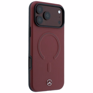 Mercedes 3D MagSafe nahast ümbris mudelile iPhone 17 Pro Max, tumesinine