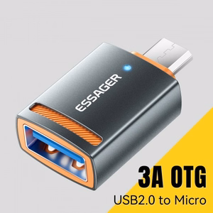 Adapter Essager "HuntUM" Must (In: USB / Out: MicroUSB)