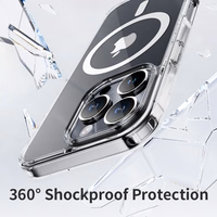 Rock Crystal Series Magnetic Ümbris jaoks Iphone 16 Plus läbipaistev