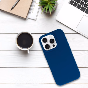 Tel Protect Silicone Premium для Iphone 16 Pro тёмно-синий