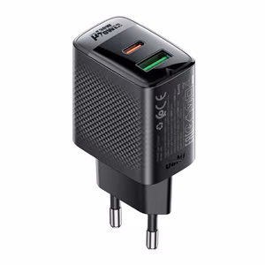Acefast A98 Network Laadija GaN USB-A / USB-C PD 30W - must