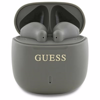 Guess Bluetooth kõrvaklapid GUTWSJ14ESGE TWS + docking station taupe Printed Classic Logo
