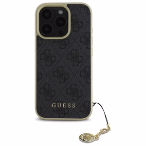 Guess 4G Charms Collection ümbris jaoks iPhone 16 Pro Max - must
