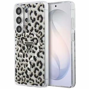 GUESS ümbris for SAMSUNG S26 Ultra GUHMS26LHLEGTGLK (Magnetic IML Leopard Print Triangle) must