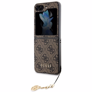 Guess 4G Charms Collection ümbris jaoks Samsung Galaxy Z Flip 5 - brown