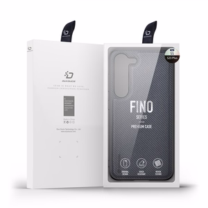 Dux Ducis Fino чехол Samsung Galaxy S23+ с силиконовой рамкой серый