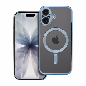 ELECTRO MAG COVER case compatible with MagSafe jaoks IPHONE 17 sinine