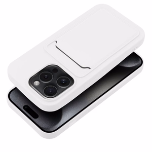 Ümbris jaoks iPhone 15 PRO Card Ümbris valge