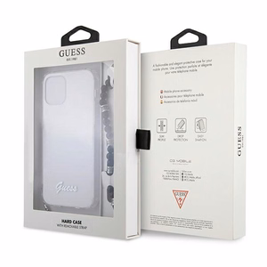 Guess GUHCP12LKPSBK iPhone 12 Pro Max 6.7" Läbipaistev kõvakaane Black Pearl