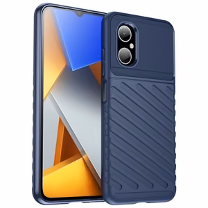 Thunder Case Xiaomi Poco M4 5G silikoonist soomuskate sinine