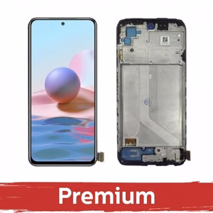 LCD ekraan Xiaomi Redmi 10 must raamiga OEM