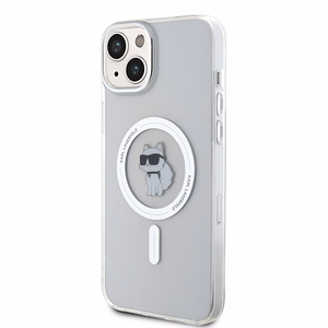 Karl Lagerfeld IML Choupette MagSafe ümbris jaoks iPhone 15 Plus - läbipaistev