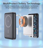 Choetech B662 traadita MagSafe 5000mAh energiapank - must