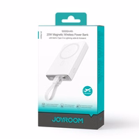 Välisaku Joyroom "JR-PBM01" Valge 20W 10000mAh (Juhtmevaba laadimine) + Type-C / Lightning kaabel