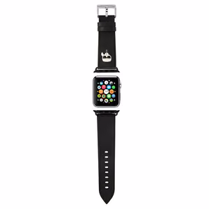 Karl Lagerfeld Ikonik Saffiano Karl Heads rihm Apple Watchile (38 / 40 / 41 mm) - must