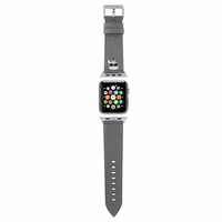 Karl Lagerfeld KLAWMOKHG Apple Watch rihm 38/40 / 41mm hõbedane / hõbedane rihm Saffiano Karl Heads