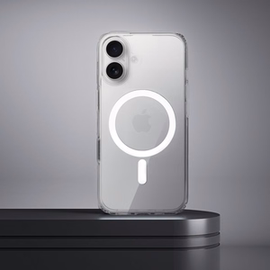 Clear Mag Cover Elite STR ümbris mudelile iPhone 17 Pro Max / 18 Pro Max, MagSafe'iga ühilduv, kolletumisvastasest materjalist ja Camera Controli nupuga – läbipaistev