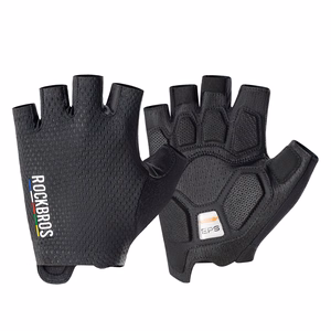 Rockbros TLS004 ROAD TO SKY lühikesed lööke summutavad jalgrattakindad, suurus M – mustad